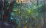 Ruskin's Garden, Brantwood by Joanna Brendon, Painting, Oil on canvas